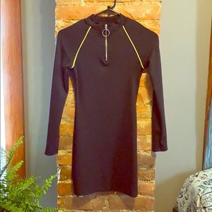 Long sleeve body con mini